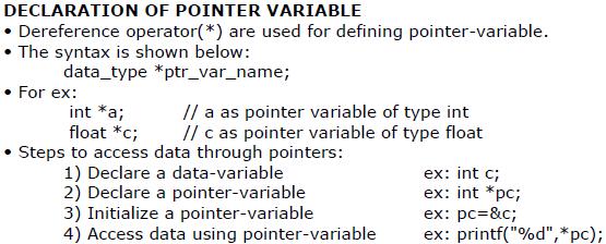 8 a. Define pointer variable.