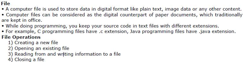 PROGRAMMING IN C & DATA STRUCTURES SOLVED PAPER DEC- 2015 7 b. What is a FILE? Explain any 2 FILE functions, with example. (5 Marks) 7 c.