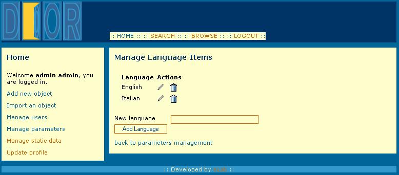 parameters in the left menu. As you can see in the following picture there are five different parameters: keywords, languages, type of resource, use by and use in.