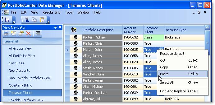 Chapter 2: Preparing Data for Export and Upload This step is to prepare the data to make it easier to filter out accounts that do not need to be exported to Tamarac Advisor.