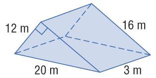 Surface Area of Prisms B. Find the lateral area and surface area of the prism.