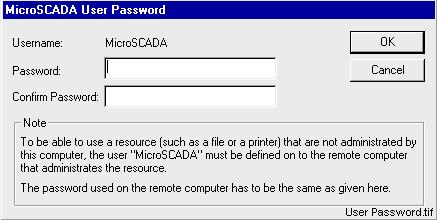 SYS 500 3 Installing Base Systems Manual 1MRS751254-MEN If the MicroSCADA user already exists due to a previous installation, its password is left unchanged. Figure 8.