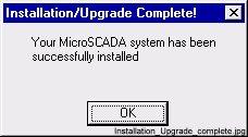 The procedure is following: A dialog with information of previous installation. Progress bar indicating installation proceeding.