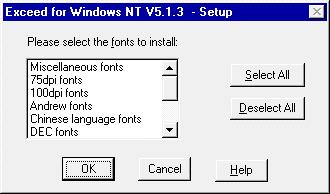 SYS 500 6 Installing Workstations Manual 1MRS751254-MEN Figure 39. This dialog box presents the fonts that you can install 9 Click OK. 10 The selection you have made is presented (Figure 40).