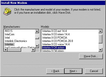 SYS 500 6 Installing Workstations Manual 1MRS751254-MEN 7 You can either use automatic modem detection or enter the RAS