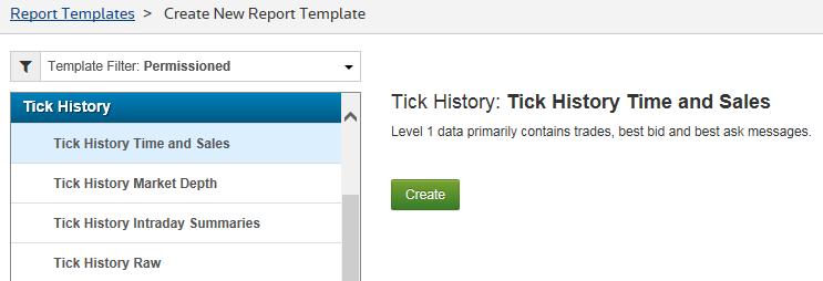 . Click Create to launch the New Report screen for the selected report type. Defining Report Options. Enter your report options.