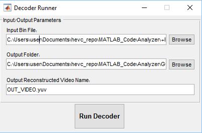 The command line on the bottom is automatically generated as you change the parameters. You can edit it, and click on Run Encoder to start the encoder.