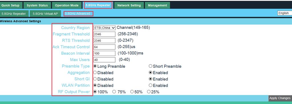3.5.4 Network Setting LAN Interface Setup mainly showed