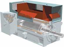 Totally-Enclosed Air-Air Cooled Type TEAAC/IP In an environment containing corrosive or harmful gas, a totally- enclosed fan-cooled motor can be applied.