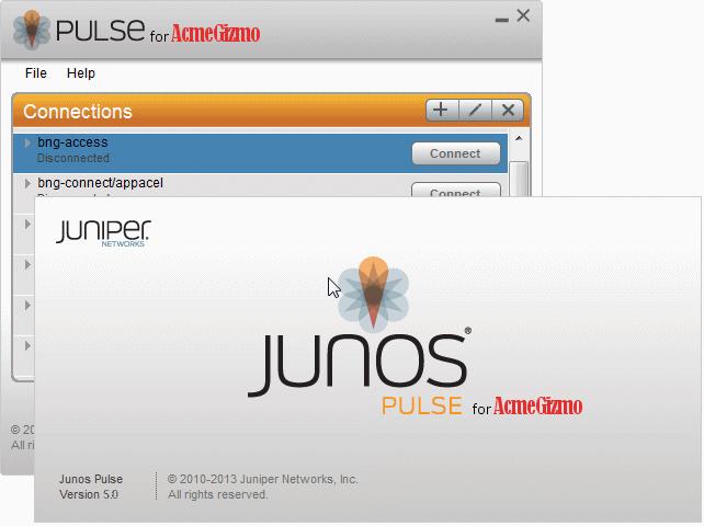 Junos Pulse Client Customization Developer Guide files. The edited resource files are installed into a special folder on the client.