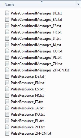 Junos Pulse Client Customization Developer Guide Resource catalog files hold the text that appears in Pulse message boxes.
