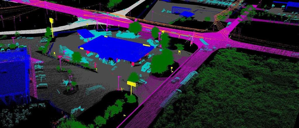 Figure 5: Classified Point Cloud and mobile geoimaging applications.