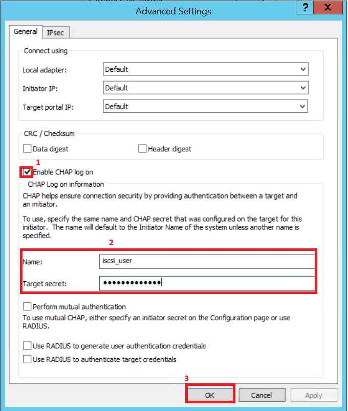 Creating and configuring ISCSI