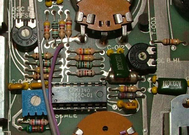 The 100k 1% metal film resistor shown is already installed on the MIDI