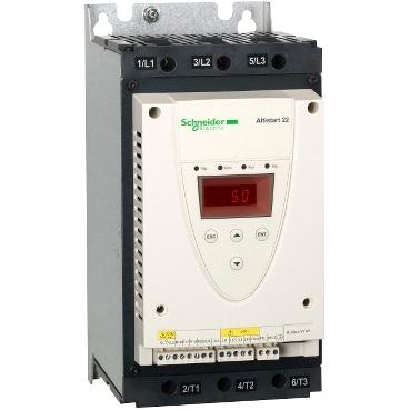 Product datasheet Characteristics ATS22D75S6U Complementary Assembly style Function available Supply voltage limits Main Range of product Altistart 22 Product or component type Product destination