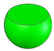 Example 1 The figure below shows the projections of a sphere.
