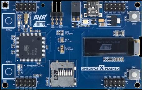 APPLICATION NOTE AVR1925: XMEGA-C3 Xplained Hardware User s Guide Features Atmel AVR ATxmega384C3 microcontroller OLED display with 128 32 pixels resolution Analog sensors Ambient light sensor