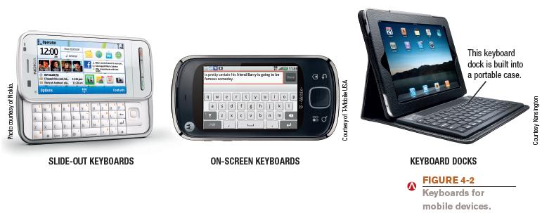 or slide-out keyboard Pen or touch