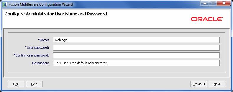In the next screen you have to fill in the administrator's username and password, as shown here: Click Next to