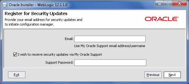 Click Next to continue. 3. Installing Oracle WLS Now the server installation will start.