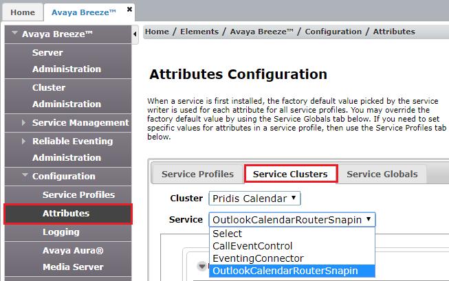 5.3 Configure Attributes Navigate to Configuration Attributes in the left window.