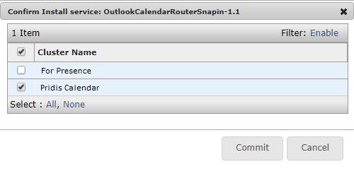 After the snap-in is loaded successfully, it will appear in the list of services as loaded. This snap-in must now be installed.