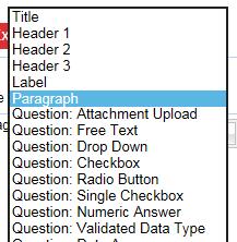 This is only available for question types with answer options and automated scoring.. The Copy Below feature will create a copy of the selected content element in the position below.