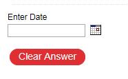 Use the Click to Add New Content link and follow the steps below:. Select Question: Date Answer from the question type drop down list.. The question can be indented by using two spaces per indent.