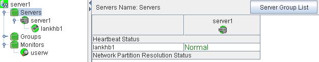Chapter 1 Functions of the WebManager Checking the whole status of the server in the WebManager list view 1. Start the WebManager (http://server IP address:port number (default value is 29