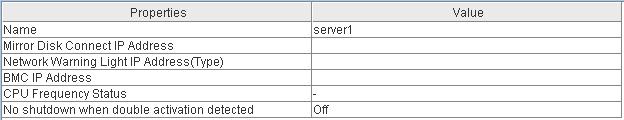 003)). 2. If the object of a server is selected in the tree view, Comment, Version, Product, Internal Version, Install Path and Status of the server are displayed.