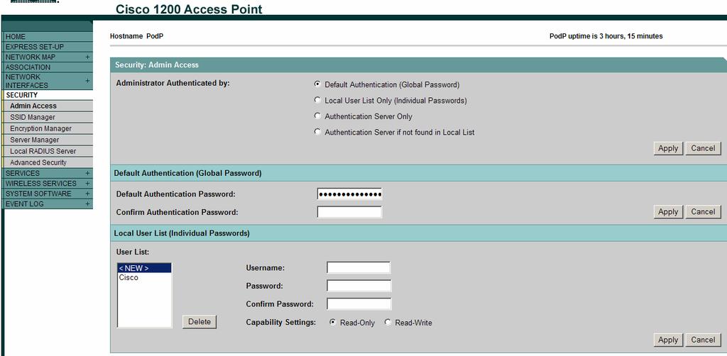 Step 2 Configure a new administrator account One of the easiest ways for hackers to gain access to network devices is by using default usernames and passwords. a. Configure a new administrator account from the SECURITY>Admin Access page.