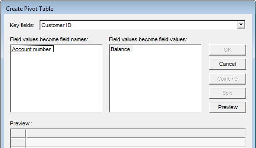 6. The following window appears: 7. Here the selection of Key field, Metadata field and the Data Value field is done.