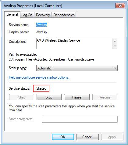 6.2 Windows 7 Open these ports for Wireless display over LAN: TCP 35507, TCP 7236, UDP 24030