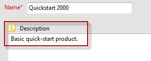 Chapter 1 Content Management 3. Specify the Name as Quickstart 2000 4. Specify that the new product be visible in the configured interface for both administration purposes and to end users: 5.