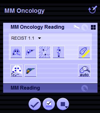 2 Introduction Layout in VA30: You'll find the functions of the Step MM Oncology Reading in the following places: Select Auto layout and Default layout via the Configuration for MM Oncology Reading.