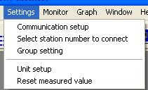 10 Open KW8M Read unit log window. 11 Open Graph display window. (Refer to the explanation of each icon for detail.) 12 Monitor status is displayed. Under monitor stop monitor is not being executed.