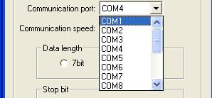 3.4 Icons function 1Communication setup Setup the communication conditions with Eco-POWER METER. This software allows communicating via RS232C, Ethernet and USB.