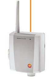 testo Saveris Converter/Extender By connecting a testo Saveris converter or extender to an Ethernet socket, the signal from a wireless probe can be converted into an Ethernet signal.