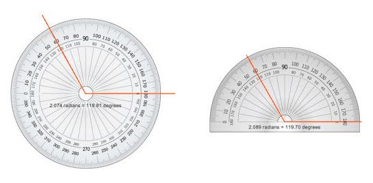 Protractor You can move, size, and rotate the protractor. The protractor resizes itself to scale within the Annotation window. 1. Click the Protractor icon. 2. Select 180 Degree or 360 Degree.