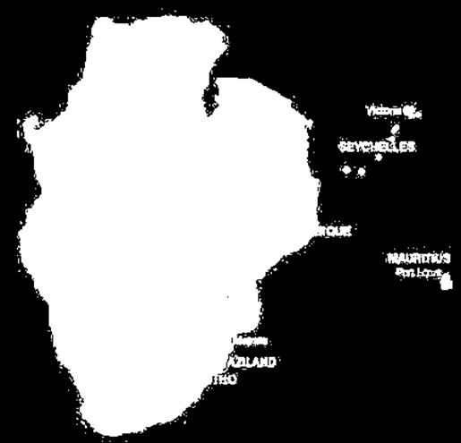 the Congo Lesotho Malawi Mauritius Mozambique Namibia