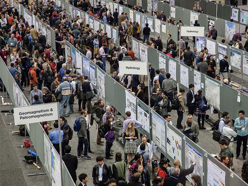 About AGU Largest Earth and planetary science society 60,000 members; 137 countries Much more than geophysics Humongous annual meeting (22,000 abstracts; 25,000 attendees) Largest Society Publisher