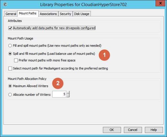 CLOUD LIBRARY TUNING FOR HYPERSTORE Follow these recommendations for optimized Cloud Library performance settings. The Cloud Library itself has tuning parameters as well as each of the mount paths.