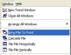 To arrange windows on an active File To arrange the windows