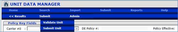 story tab displays all the USRs received for all policies associated with the DCRB/PCRB file number. Results will display based on the user s login access. H.