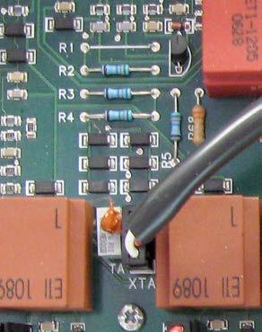 transformer circuit board, set the total resistance (RTA) to the appropriate value as indicated in Table 14 