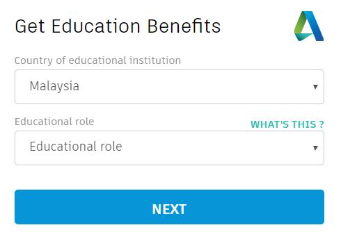 4. Pilih Malaysia sebagai Country of educational institution. 5.