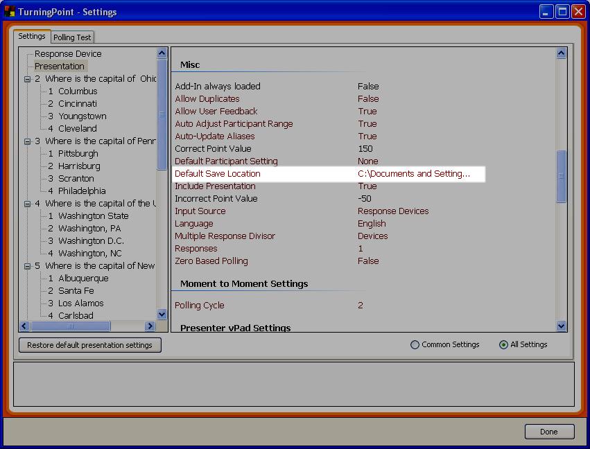4 Select the All Settings at the bottom of the Settings window.