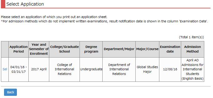 STEP 5 Download the Application Sheet Procedure 3 Application Information Selection Confirm the displayed