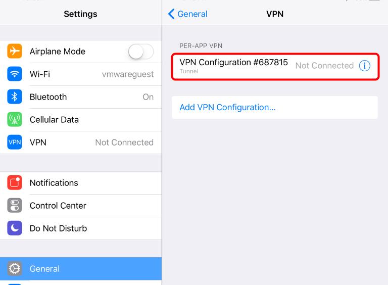 Select Your VPN Configuration 1.