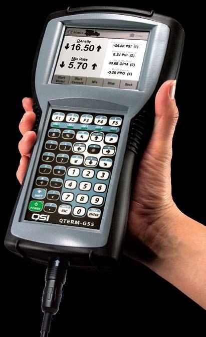QTERM-G55 The QTERM -G55 is a rugged and economical handheld or panel-mount terminal When you need an economical